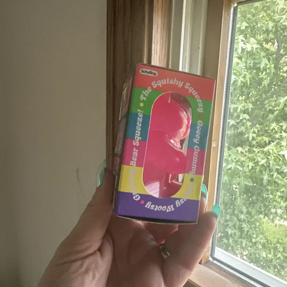 Schylling Nee Doh Needoh Gummy Bear Squishy Toy Brand New Authentic Pink